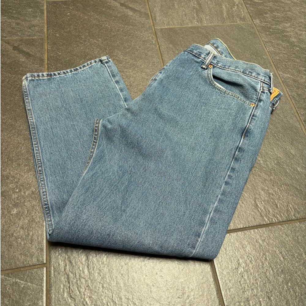 Levi Strauss 42/30 Medium Wash 505 Jeans Red Tag High Rise Straight Western